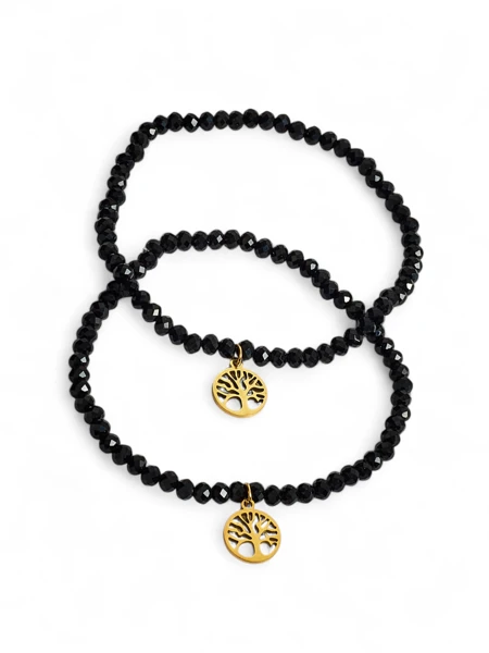 Royalfashion Two Ladies' Bracelets wit' a Tree Charm