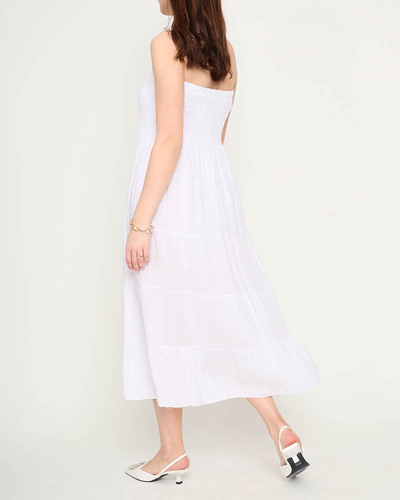 Balta PLUS SIZE midi suknelė - Drabužiai