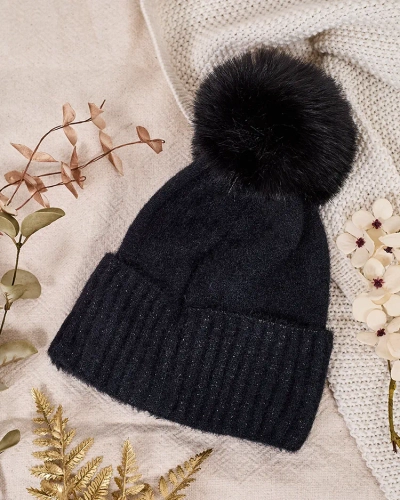 Шапка с помпонами для женщин Royalfashion