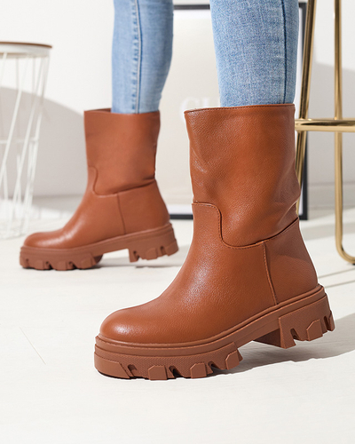 Верблюжьи женские ботинки на толстой подошве Rerann- Footwear