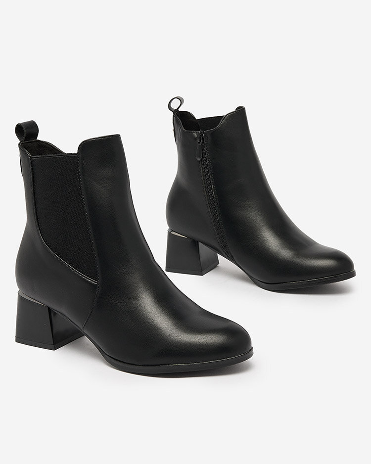 Royalfashion Juodi moteriški žemakulniai batai Nejery