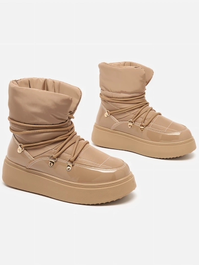 Royalfashion Женские сапоги-скороходы коричневого цвета Dabenda