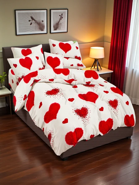 Royalfashion Raštuota patalynė 160x200 komplektas 3 dalių