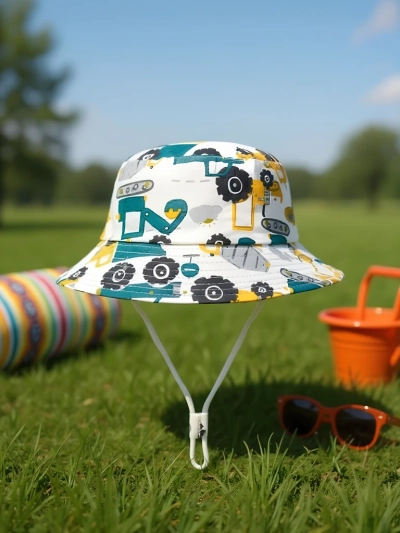 Royalfashion Vaikiška kibiro formos kepurė Happy Patches