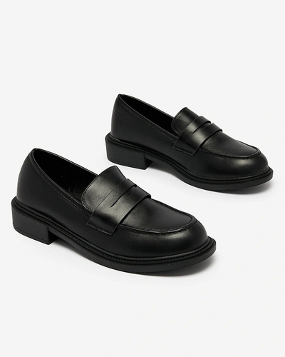 Royalfashion Классические женские черные мокасины Ojeri