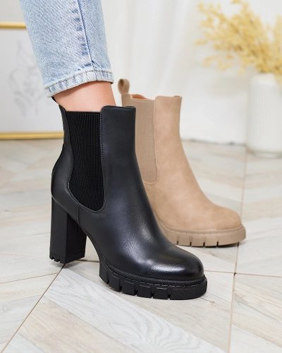 Royalfashion Juodi moteriški aukštakulniai batai Seihay