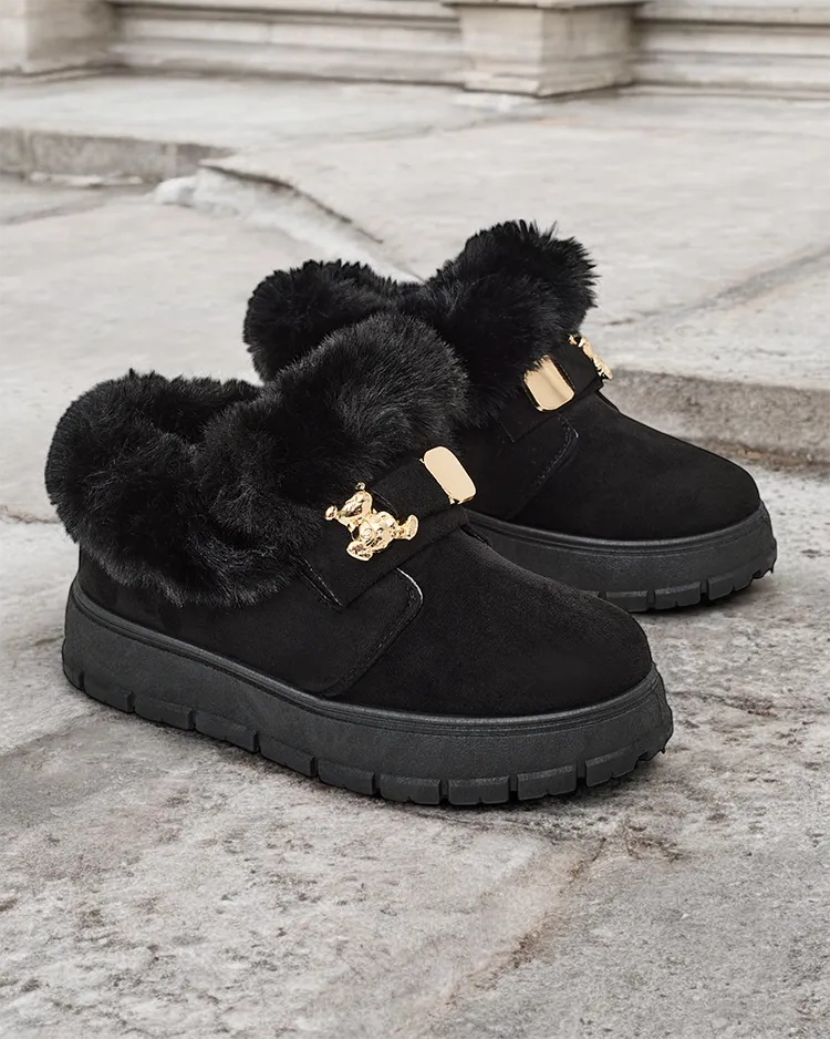 Royalfashion Женские короткие сапоги a'la snow boots Dobis