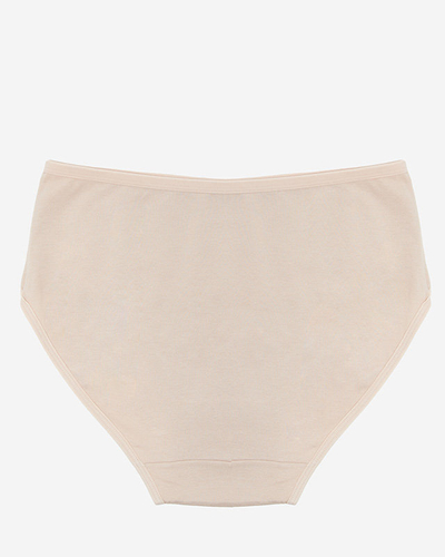 Женские трусики из хлопка бежевого цвета - Нижнее белье