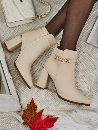 Moteriški eko zomšiniai aulinukai su storu kulnu Ostirena