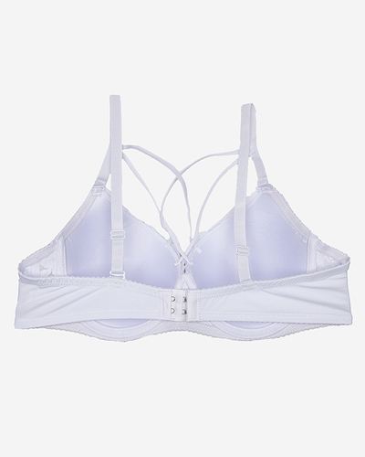 Balta moteriška liemenėlė su petnešėlėmis - Apatinis trikotažas