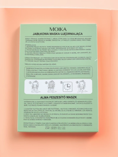 MOIKA Яблочная укрепляющая тканевая маска 25 мл x 10 шт