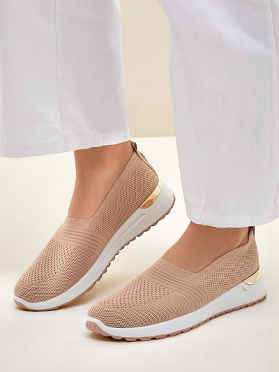 Женские текстильные туфли-слипоны Royalfashion Perfeti