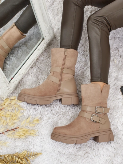 Aukštesni moteriški eko zomšiniai aulinukai Callire