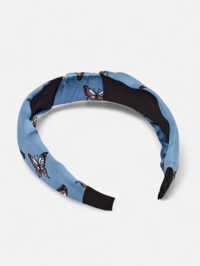 Royalfashion Opaska do włosów w kratkę z motylami Butterfly Weave – odlotowy dodatek!