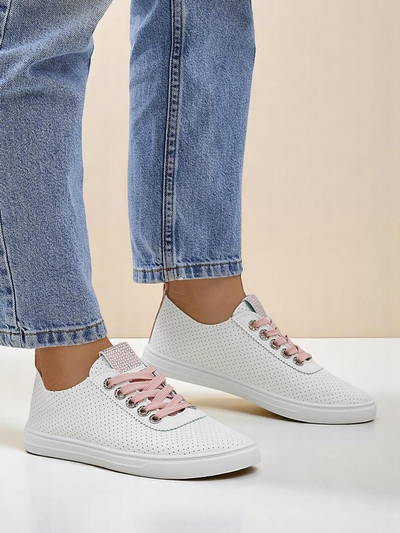 Royalfashion moteriški ekologiškos odos sportbačiai PureWalk