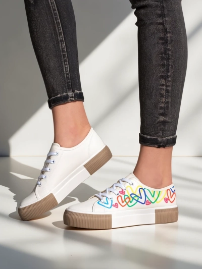 Женские кроссовки Royalfashion с принтом сердца Sercess