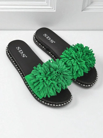 Royalfashion Damskie klapki na płaskiej podeszwie Flora Blide