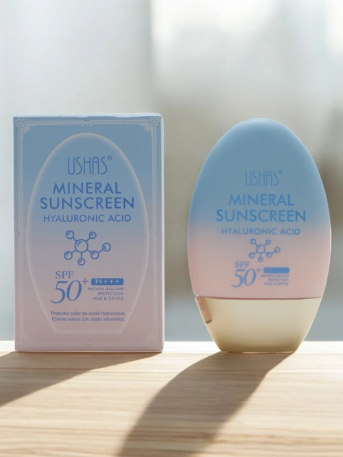 Ushah saulės kremas su hialurono rūgštimi 50 SPF 60g