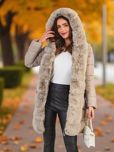 Женская куртка Royalfashion с отстегивающимися рукавами