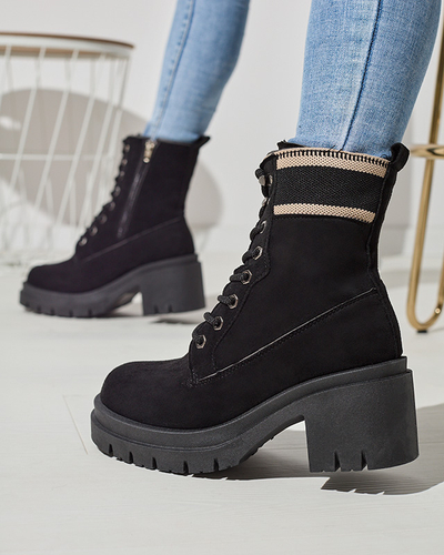 Черные сапоги-ловушки на шпильке Koidoo- Obuwie