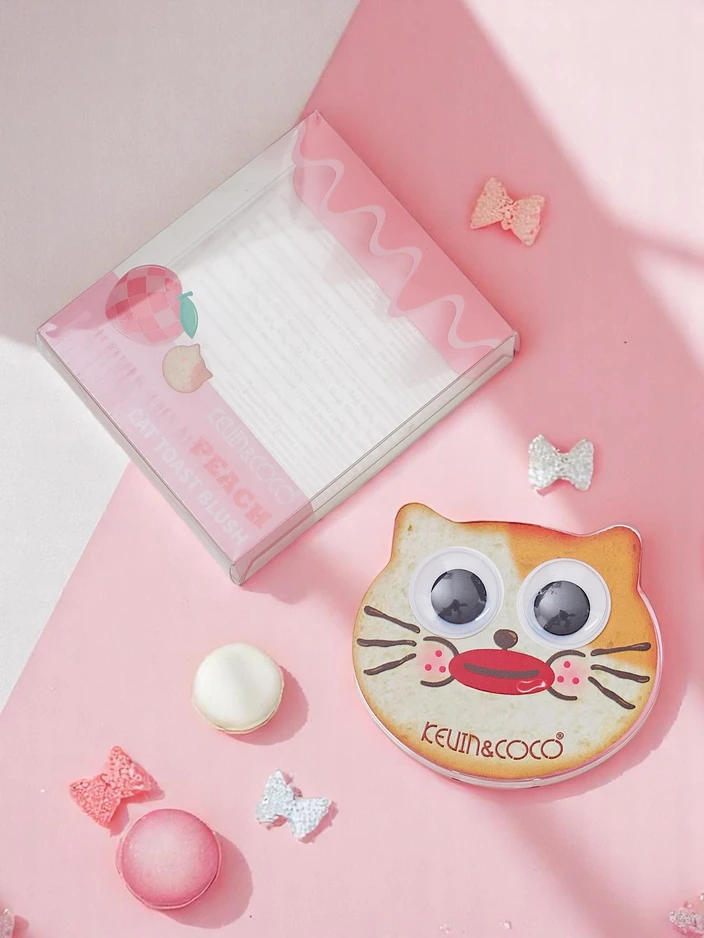 Kevin&Coco Cat Toast Blush Presuota skaistala Persikas