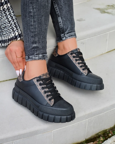 OUTLET Повседневная женская спортивная обувь черного цвета Leritic - Обувь