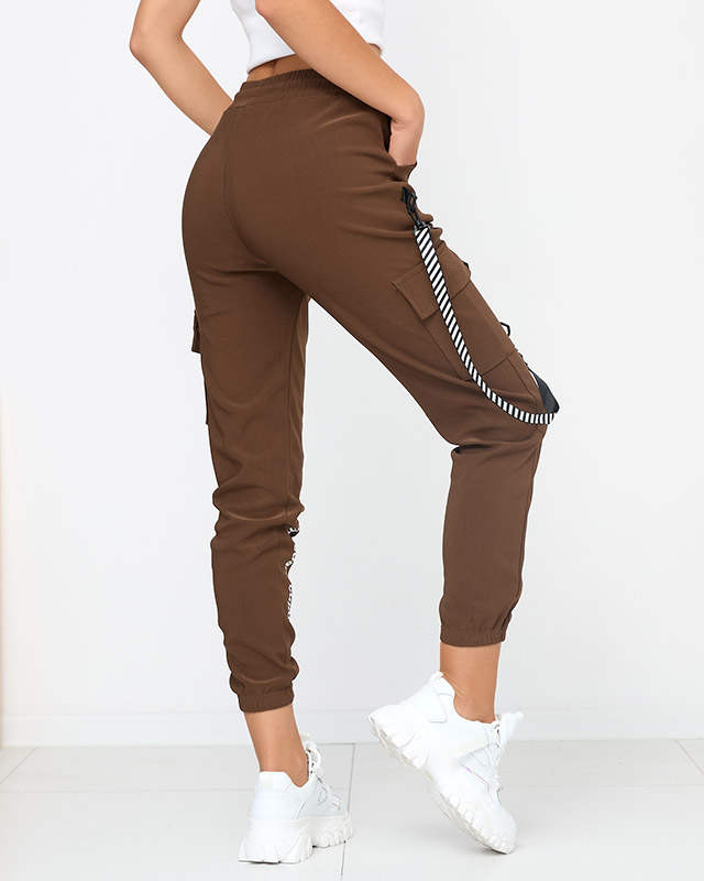 Moteriškos chaki spalvos dekoratyvinės juostelės - Apranga