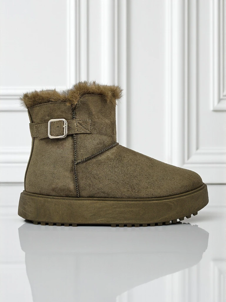 Royalfashion Krótkie buty a'la śniegowce damskie Aurelia Classico - zimowe sztosy!