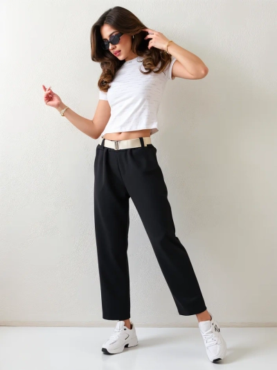 Royalfashion tiesios moteriškos kelnės