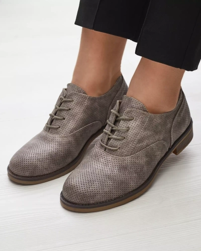 Женские ажурные полусапожки цвета хаки Azedvi - Обувь
