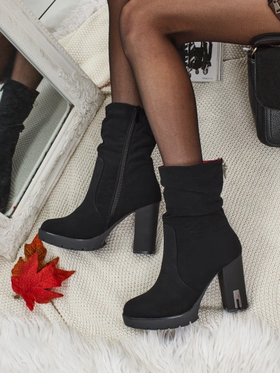 Женские ботильоны Nivarelle из матовой экокожи на каблуке