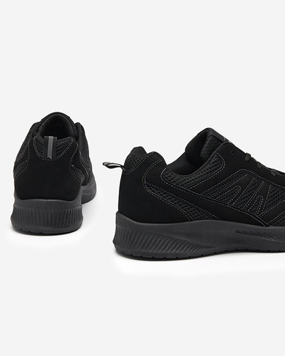 Черные мужские кроссовки на шнуровке Beniro