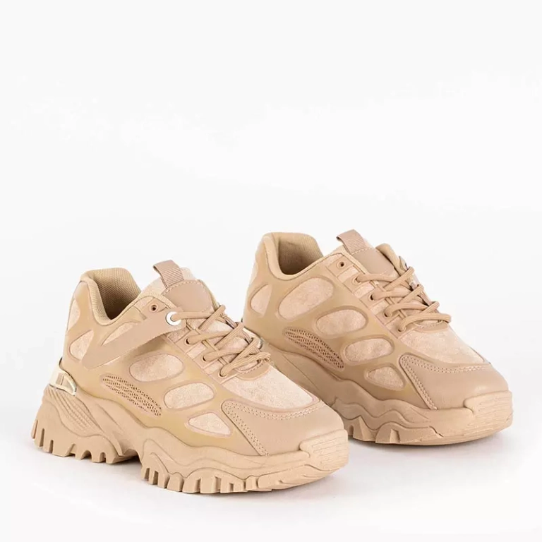 OUTLET Светло-коричневые женские спортивные кроссовки Raysn - Обувь