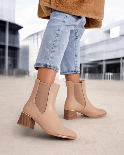 Женские ботинки на низком каблуке Royalfashion Eterra