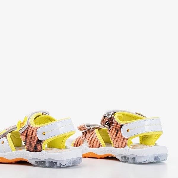 Детские сандалии Jamie Orange и Yellow - Обувь