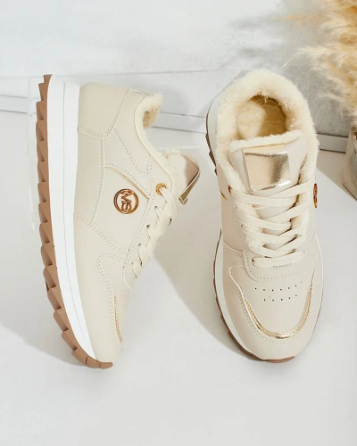 Royalfashion Šilti moteriški sportbačiai su kailiu Boris