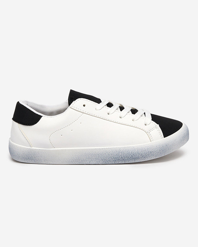 Бело-черные спортивные кроссовки женские Asufi- Footwear