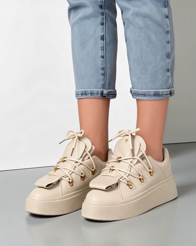 Royalfashion moteriški sportbačiai su dekoratyvine liežuvėliu Domatories