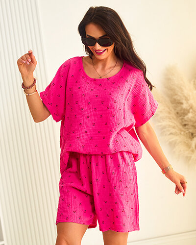 Женский хлопковый летний комплект Royalfashion