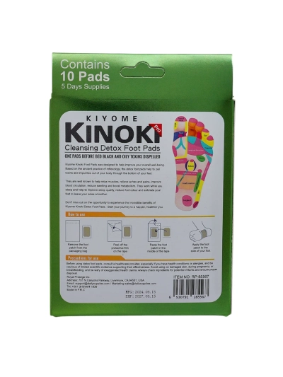 Detoxikuojantys pėdų pleistrai DETOX KINOKI 10 vnt. Pelynas