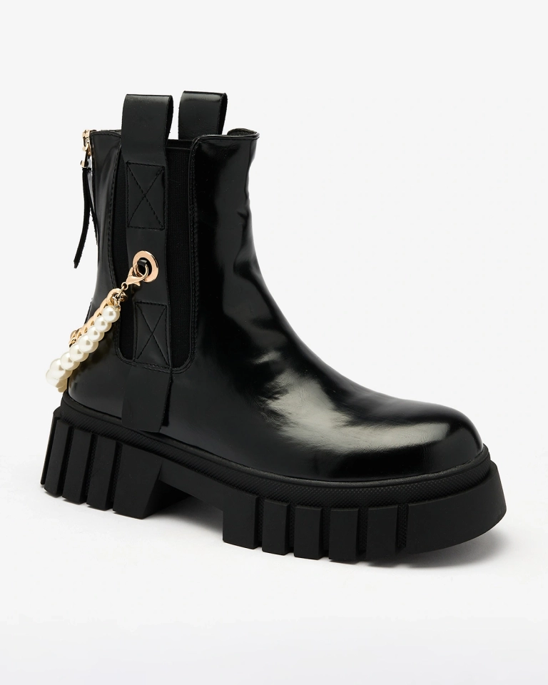 Royalfashion Черные женские сапоги Zifosca