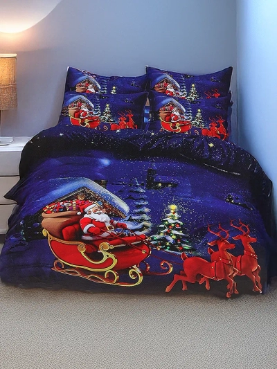 Royalfashion Kalėdų patalynės komplektas 160x200 pilnas 3 DETALIŲ