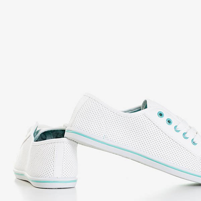 Белые кроссовки с синими вставками Dakota - Обувь