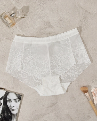 Royalfashion Moteriškos tinklinės kelnaitės, baltos