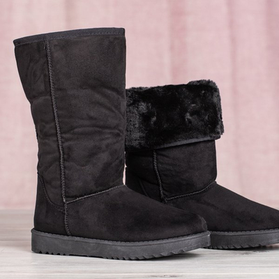 Черные зимние cапогина платформе Issy - Обувь