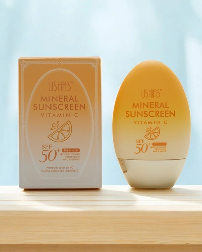Ushah apsauginės priemonės nuo saulės su Vitaminu C 50 SPF 60g