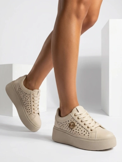 Damskie Sneakersy Aurelia Nero Royalfashion – platforma, eko skóra, sztos!