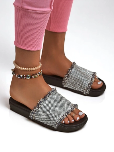 Royalfashion Women's SparkleWalk Flat Slides