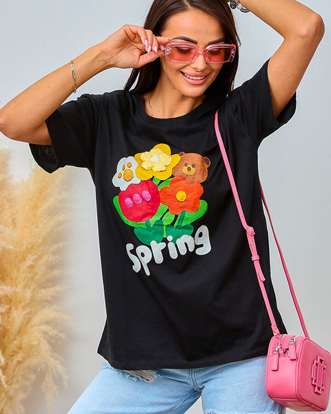 Karališka mada Moteriška spaustuko marškinėliu