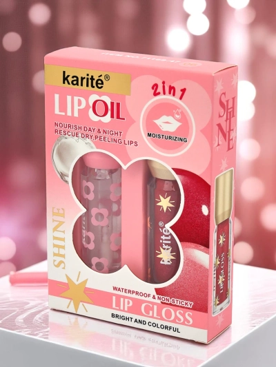 Wine Room 2-in-1 Clear & Glitter Lip Gloss